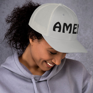 AMEN 3D Puffy Embroidered Trucker Cap