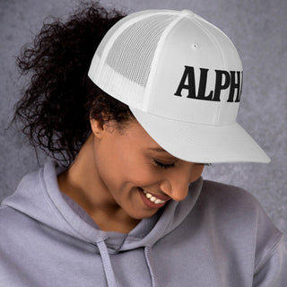 ALPHA 3D Puffy Embroidered Retro Trucker Hat