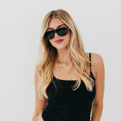 Retro Oval Flat Sunglasses