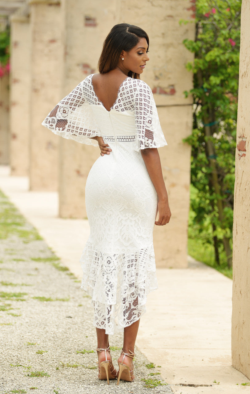 Reyna Dress - White - Glamourous Grace