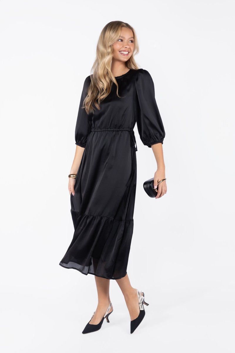Reyna Dress (Black) - Glamourous Grace