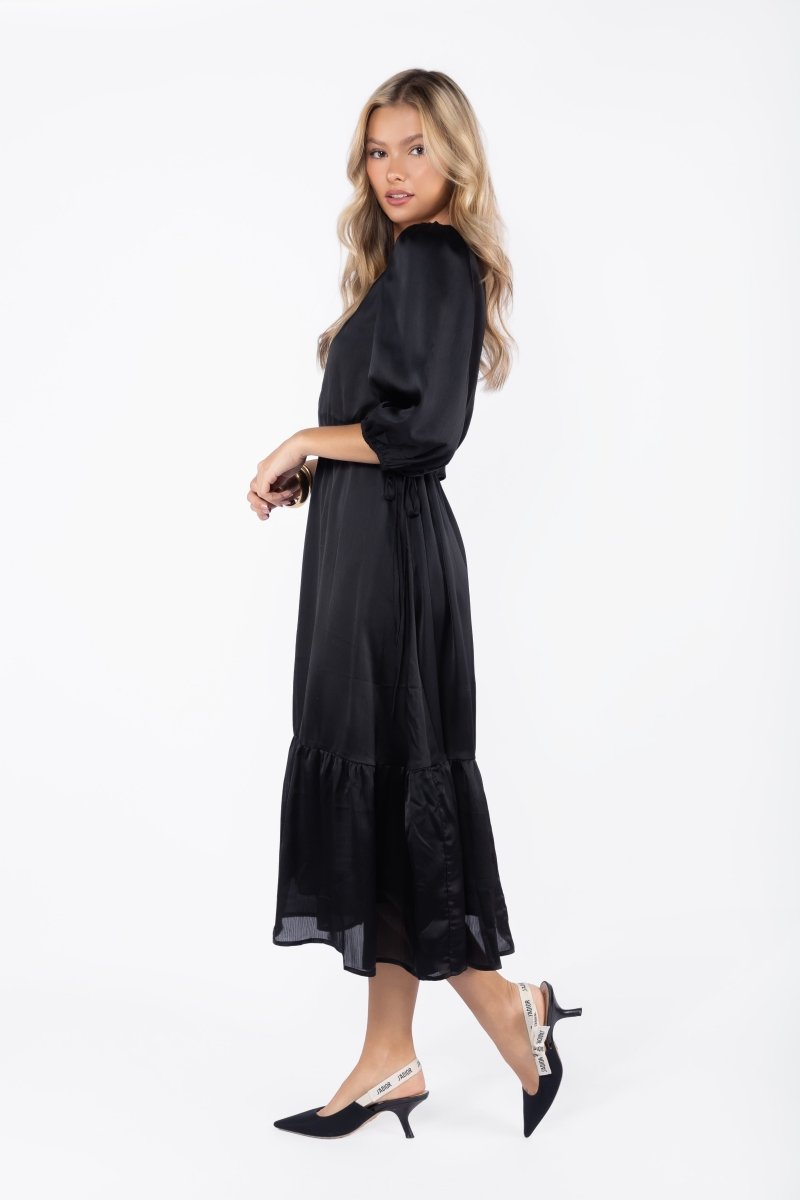 Reyna Dress (Black) - Glamourous Grace