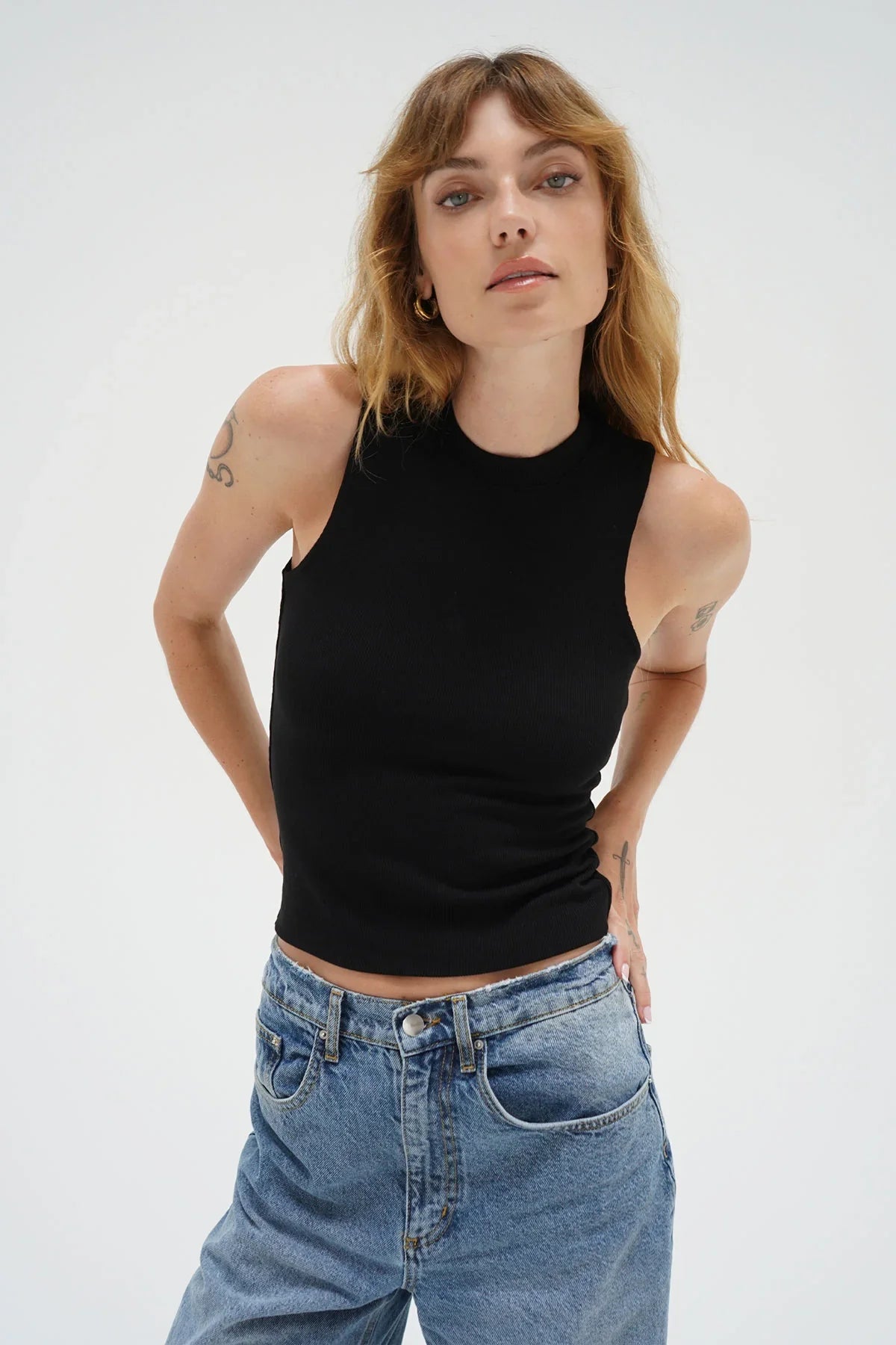 Ribbed Double Layer Tank - Glamourous Grace