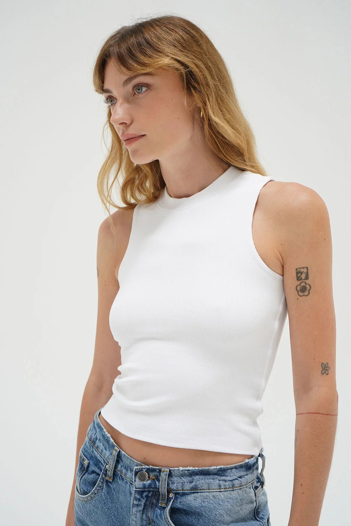Ribbed Double Layer Tank - Glamourous Grace