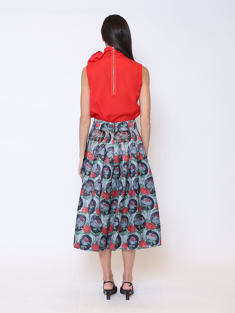 Ribbon Bow Sleeveless Organza Top - Glamourous Grace