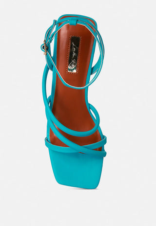 Right Pose Faux Leather Block Heel Sandals - Glamourous Grace