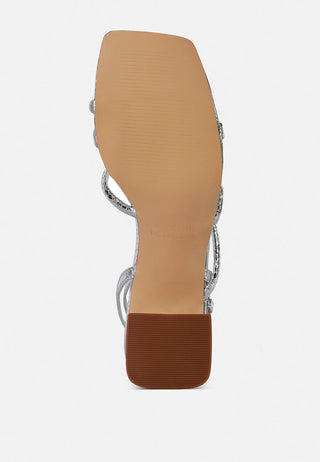 Right Pose Faux Leather Block Heel Sandals - Glamourous Grace