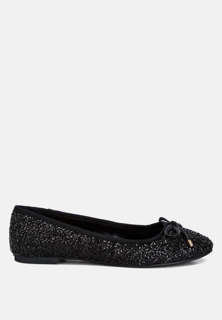 Ringo Sequin Embellished Ballet Flats - Glamourous Grace