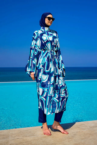 Rivamera Ocean-Inspired Beach Kimono - RP2513 - Glamourous Grace