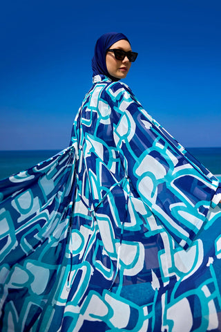 Rivamera Ocean-Inspired Beach Kimono - RP2513 - Glamourous Grace