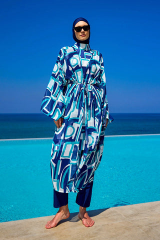 Rivamera Ocean-Inspired Beach Kimono - RP2513 - Glamourous Grace