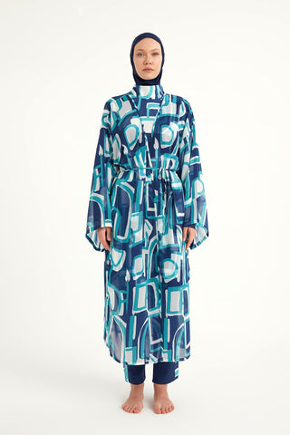 Rivamera Ocean-Inspired Beach Kimono - RP2513 - Glamourous Grace