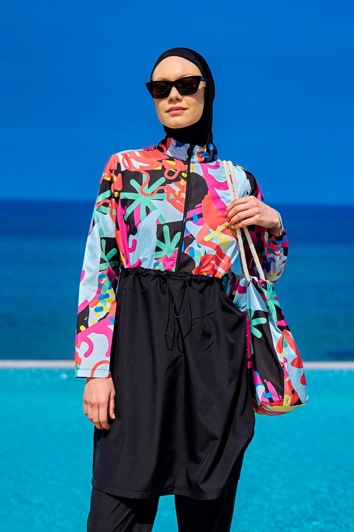 Rivamera Full-Coverage Modest Swimsuit - R2510 - Glamourous Grace