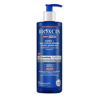 Bioxcin Men+ Sport Anti-Dandruff & Hair Loss Shampoo: Caffeine & BioComplex B11 for Strong, Refreshing Scalp - Dermatologically Tested - Glamourous Grace