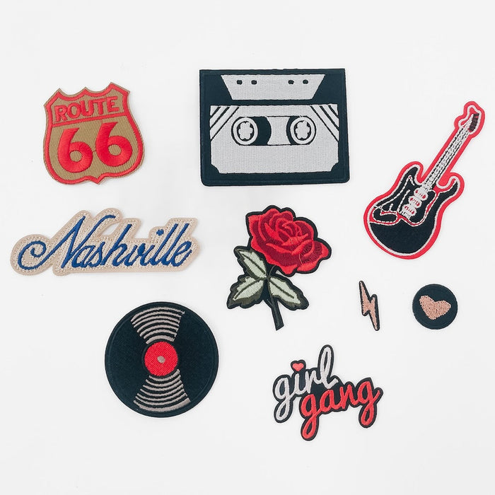 Rock On Iron On Patch Bundle(9 pcs) - Glamourous Grace