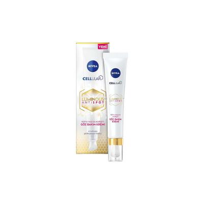 Nivea Cellular Luminous630 Anti-Spot Eye Cream - Dark Circle & Puffiness Reduction, Anti-Aging & Moisturizing for Sensitive Skin - Glamourous Grace