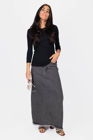 Romi Tee 3/4 Sleeve (Black)