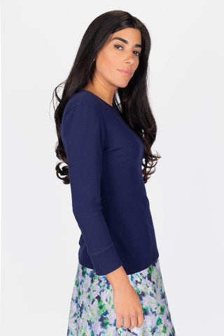 Romi Tee 3/4 Sleeve (Navy)