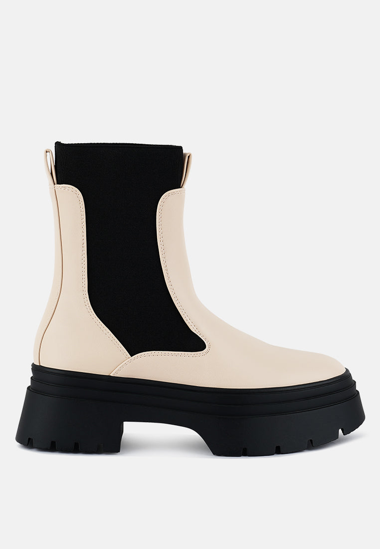 Ronin High Top Chunky Chelsea Boots - Glamourous Grace