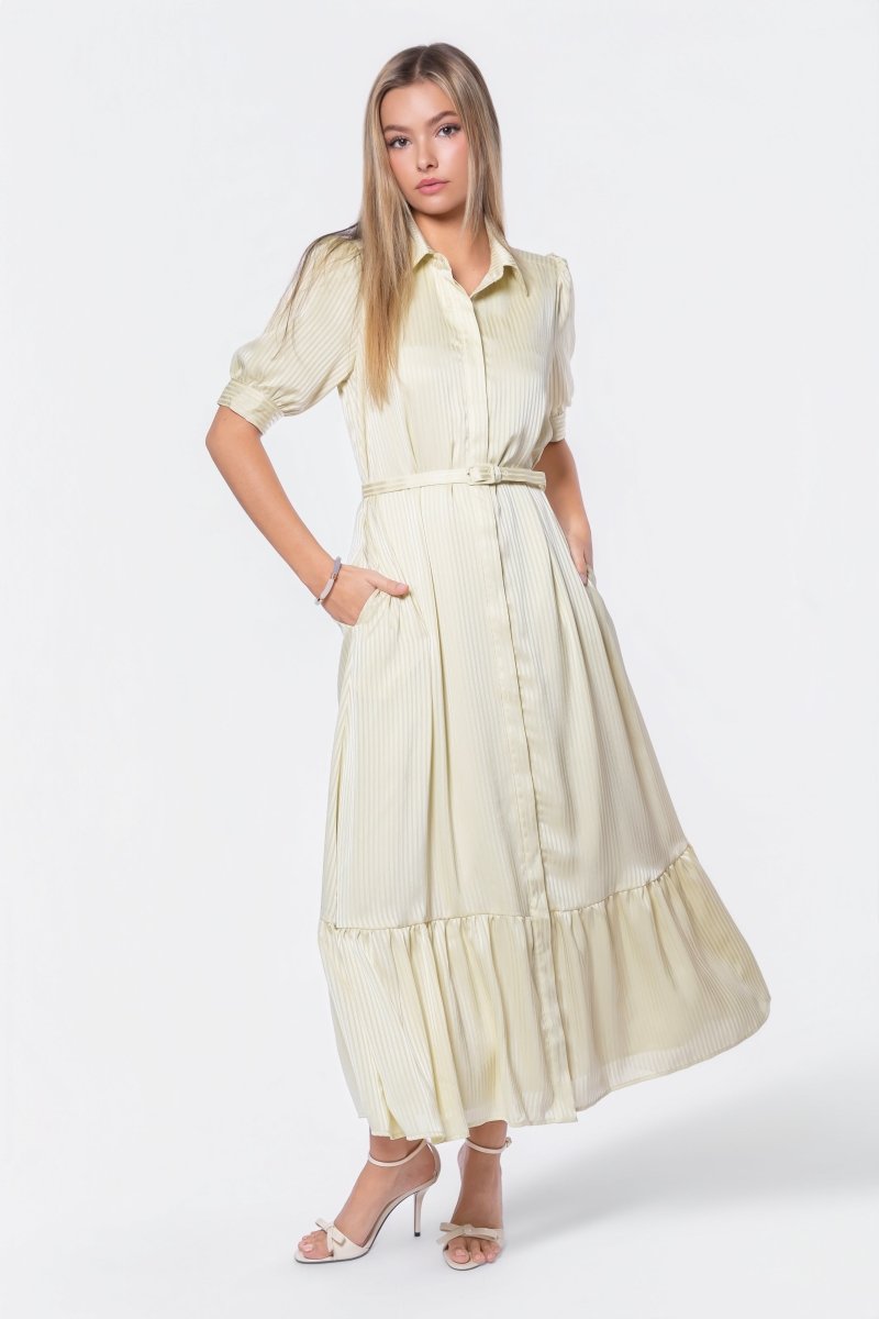 Rosalie Dress (Butter Yellow) - Glamourous Grace