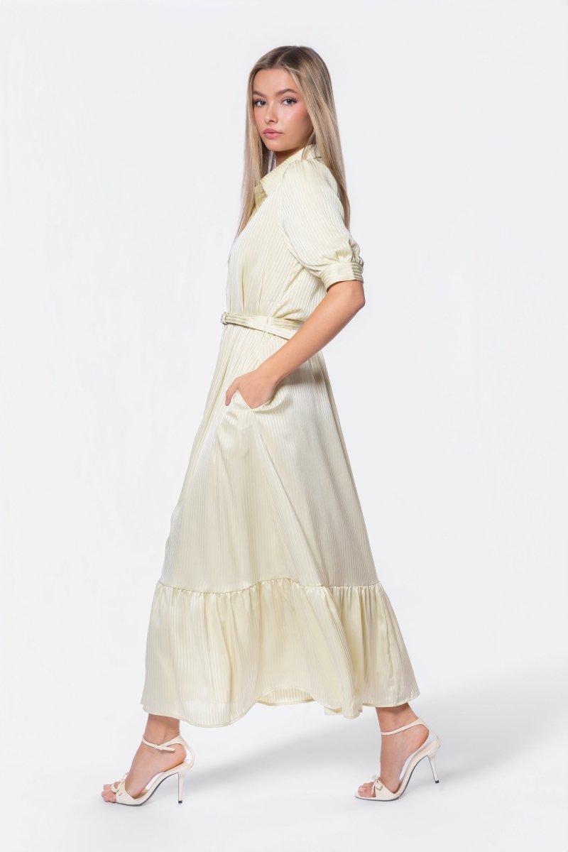 Rosalie Dress (Butter Yellow) - Glamourous Grace