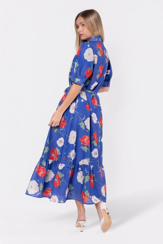 Rosalie Dress (Blue Flower)
