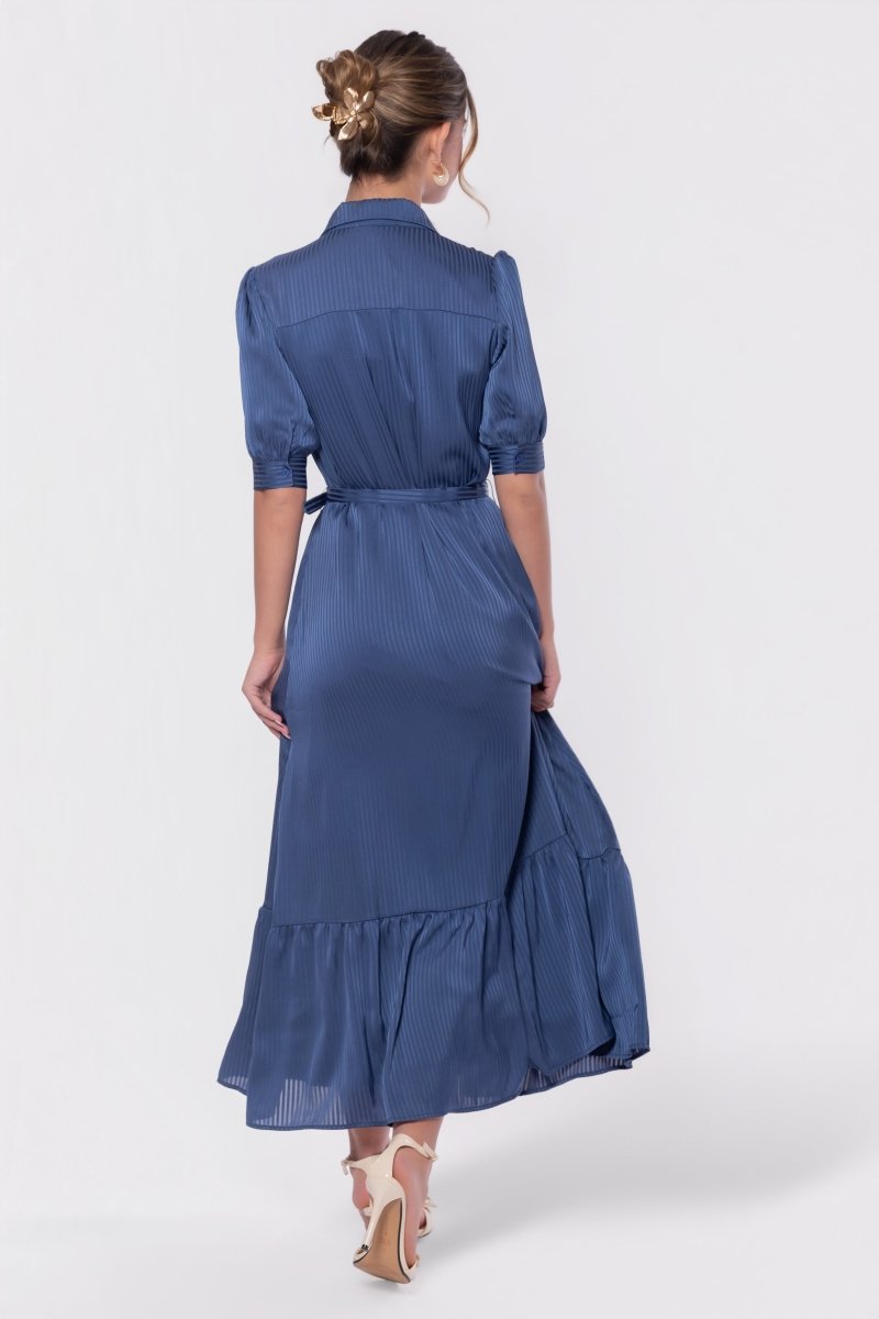 Rosalie Dress (Navy) - Glamourous Grace