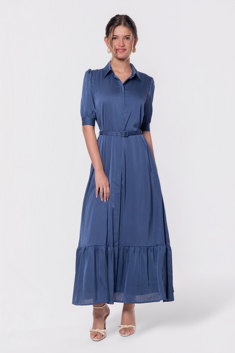 Rosalie Dress (Navy) - Glamourous Grace