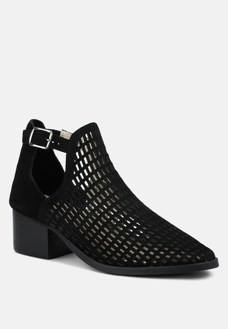 Rosalyn Block Heeled Cut-Out Sandal