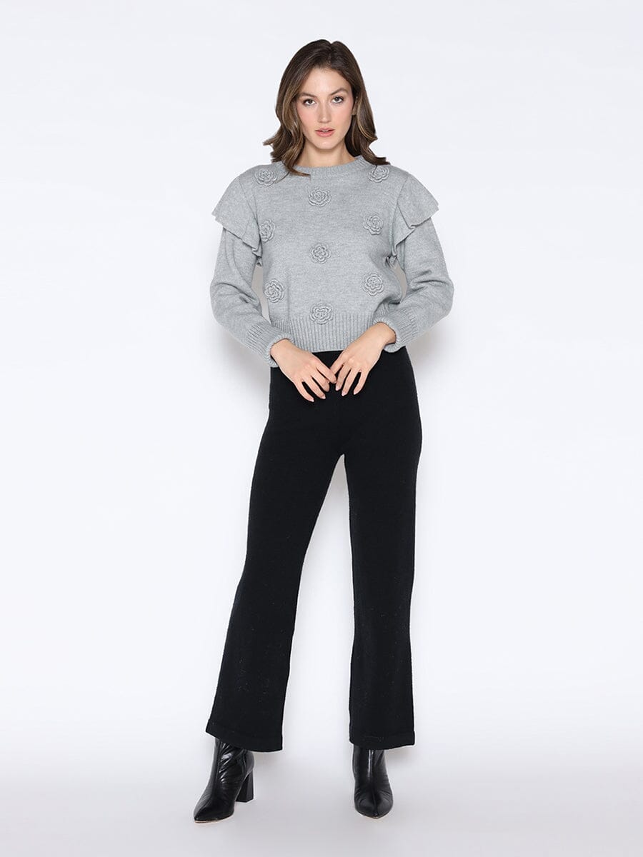 Rose Crochet Pullover Sweater - Glamourous Grace