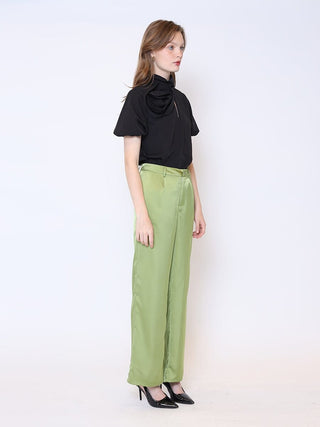 Rose Detail Puff Sleeve Top