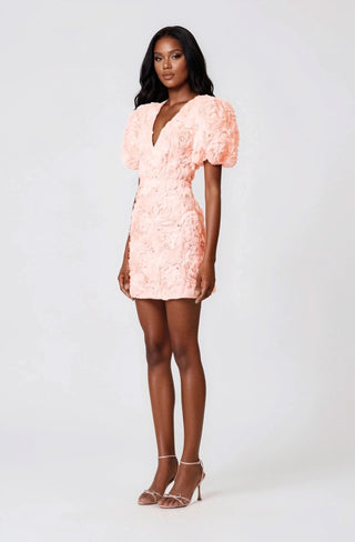 Rosella 3D Mini Dress – Pink - Glamourous Grace
