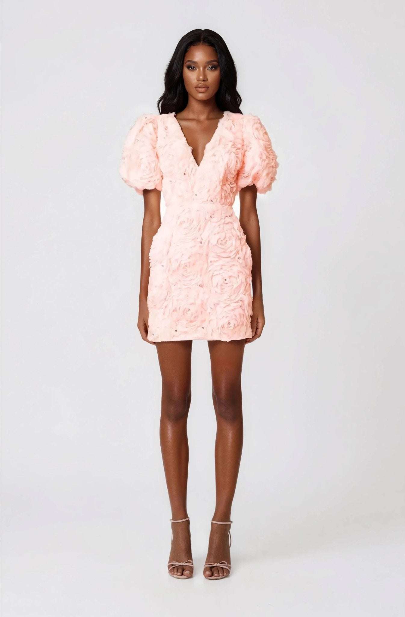 Rosella 3D Mini Dress – Pink - Glamourous Grace