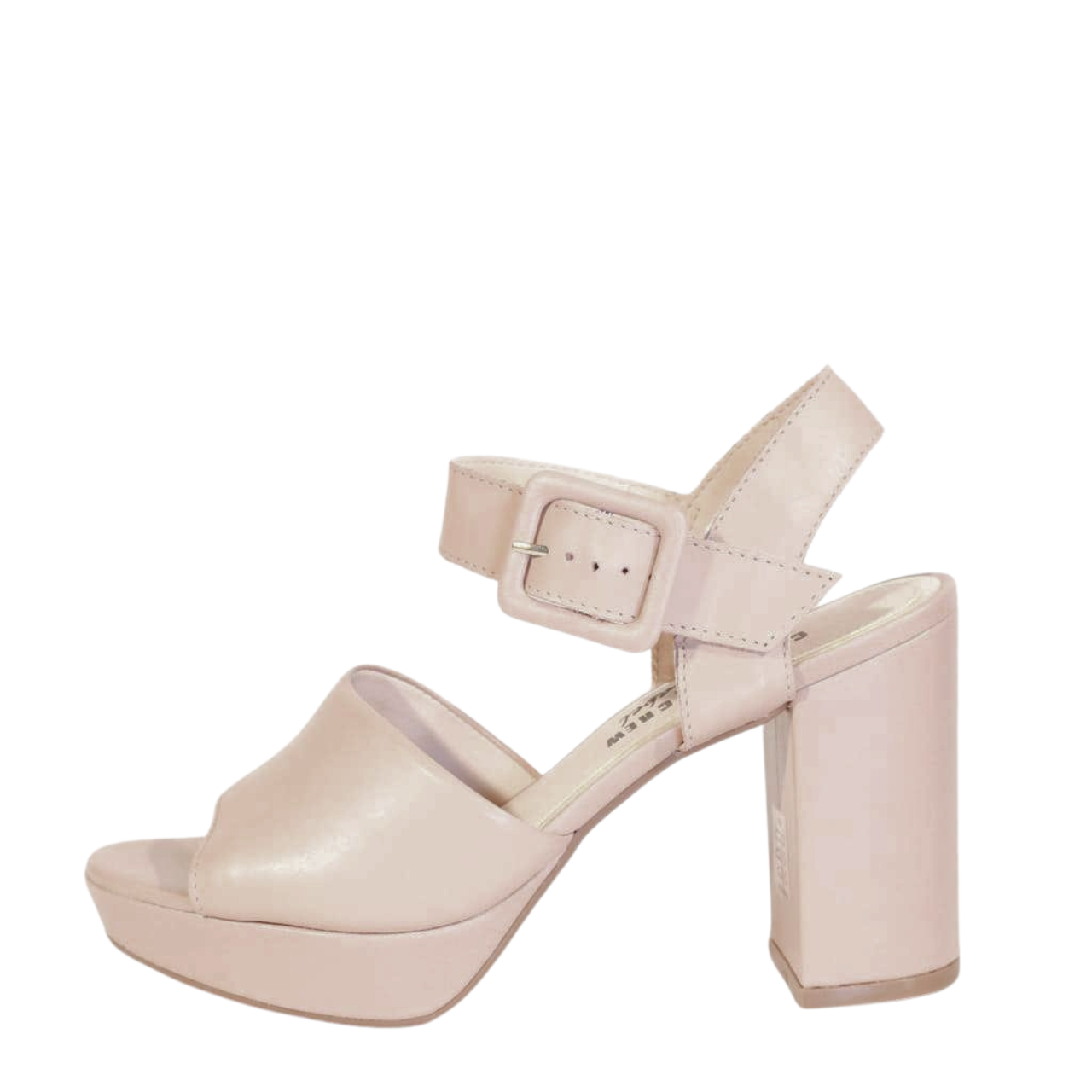Rose Leather Platform Heels - Glamourous Grace