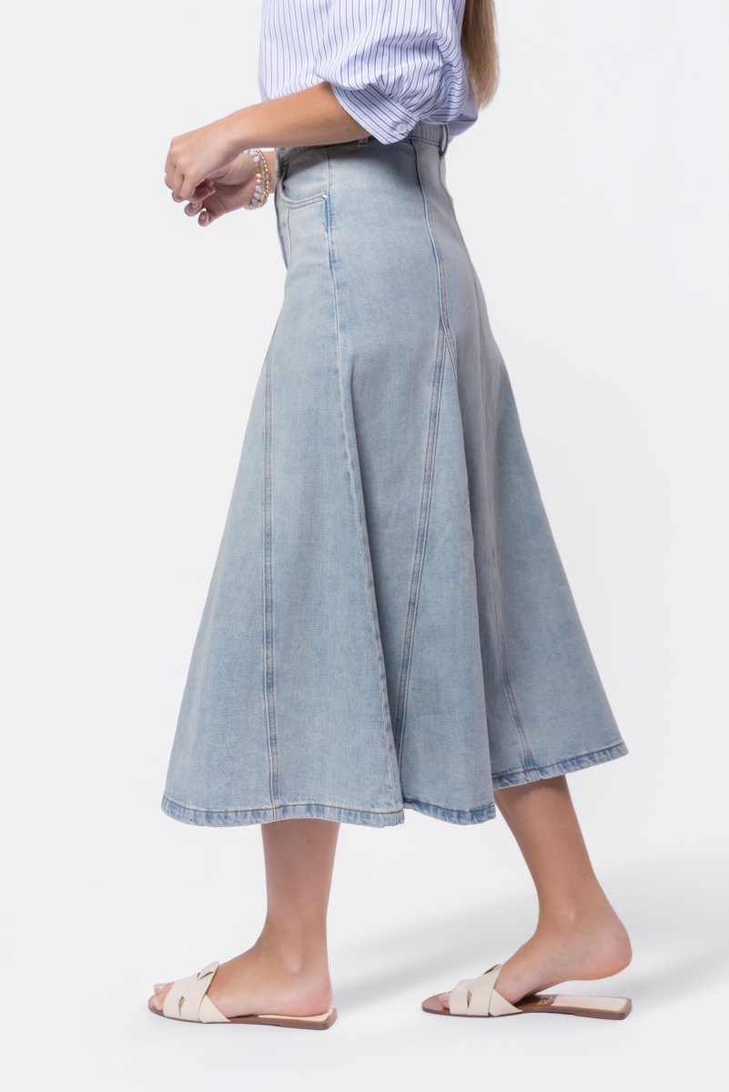 Rosie Skirt (Blue) - Glamourous Grace
