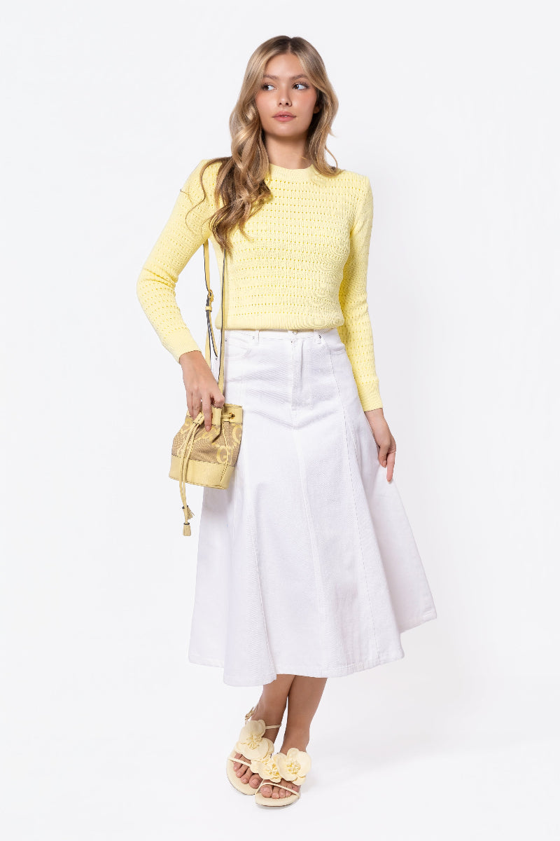 Rosie Skirt (White) - Glamourous Grace