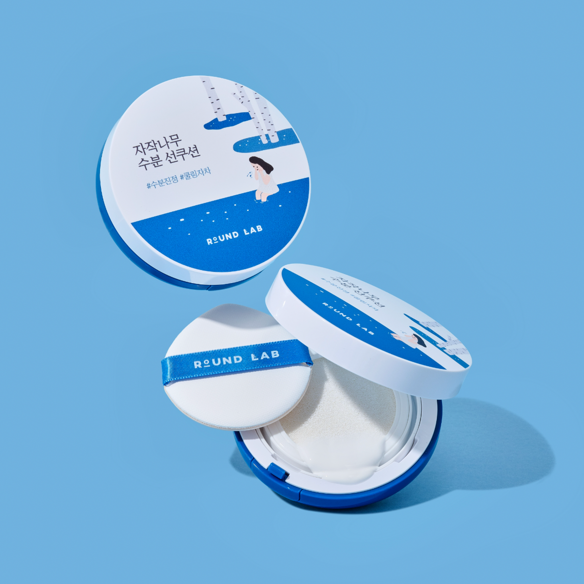 Round Lab Birch Moisturizing Sun Cushion 15g (SPF 50+ PA++++) - Glamourous Grace