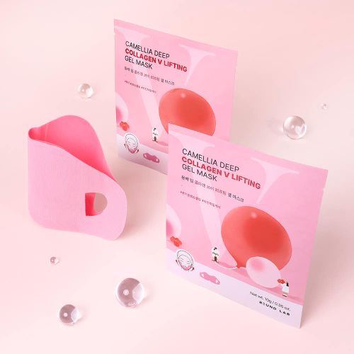 Round Lab Camellia Deep Collagen V Lifting Gel Mask 10g X 4ea - Glamourous Grace