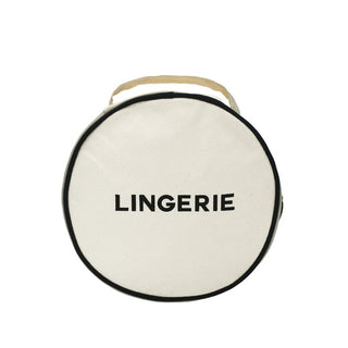 Round Lingerie Case – Cream - Glamourous Grace