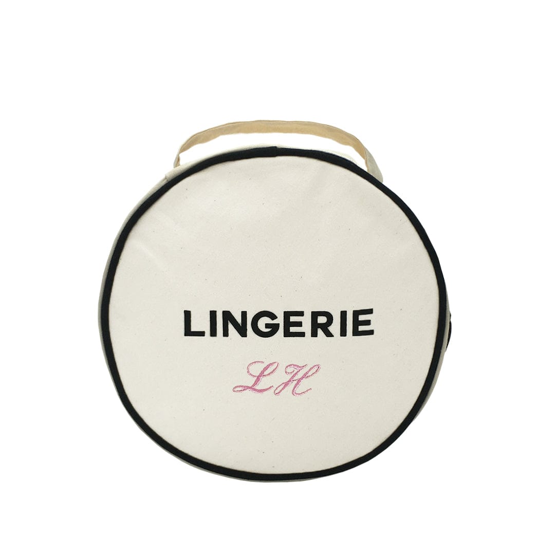 Round Lingerie Case – Cream - Glamourous Grace