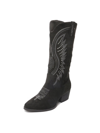 Roundup - Tall | Black Suede - Glamourous Grace