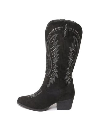 Roundup - Tall | Black Suede - Glamourous Grace