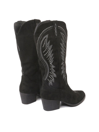 Roundup - Tall | Black Suede - Glamourous Grace
