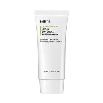 ROVECTIN Calming Lotus Sun Cream SPF50 PA++++ 50ml - Glamourous Grace