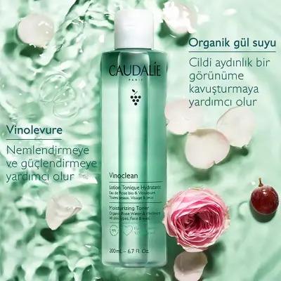 Caudalie Vinoclean Hydrating Toner: Gentle Alcohol-Free Facial Cleanser for Sensitive Skin | Natural Rose Water, Vegan & Makeup Removing - 400ml - Glamourous Grace