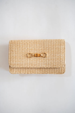 Ruby Straw Clutch - Glamourous Grace