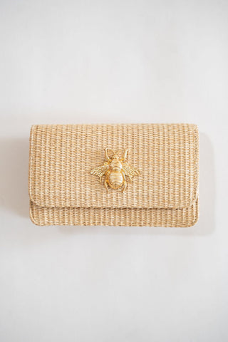 Ruby Straw Clutch - Glamourous Grace
