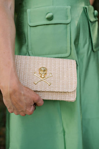 Ruby Straw Clutch - Glamourous Grace