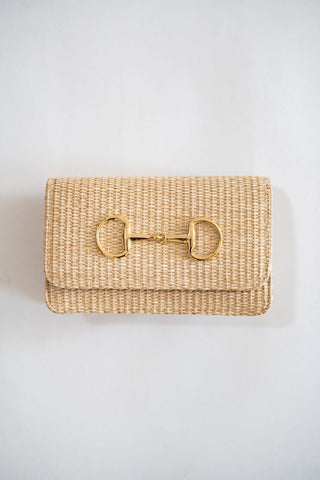 Ruby Straw Clutch - Glamourous Grace
