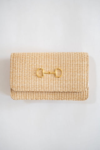 Ruby Straw Clutch - Glamourous Grace